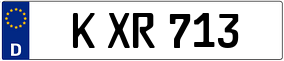 Trailer License Plate
